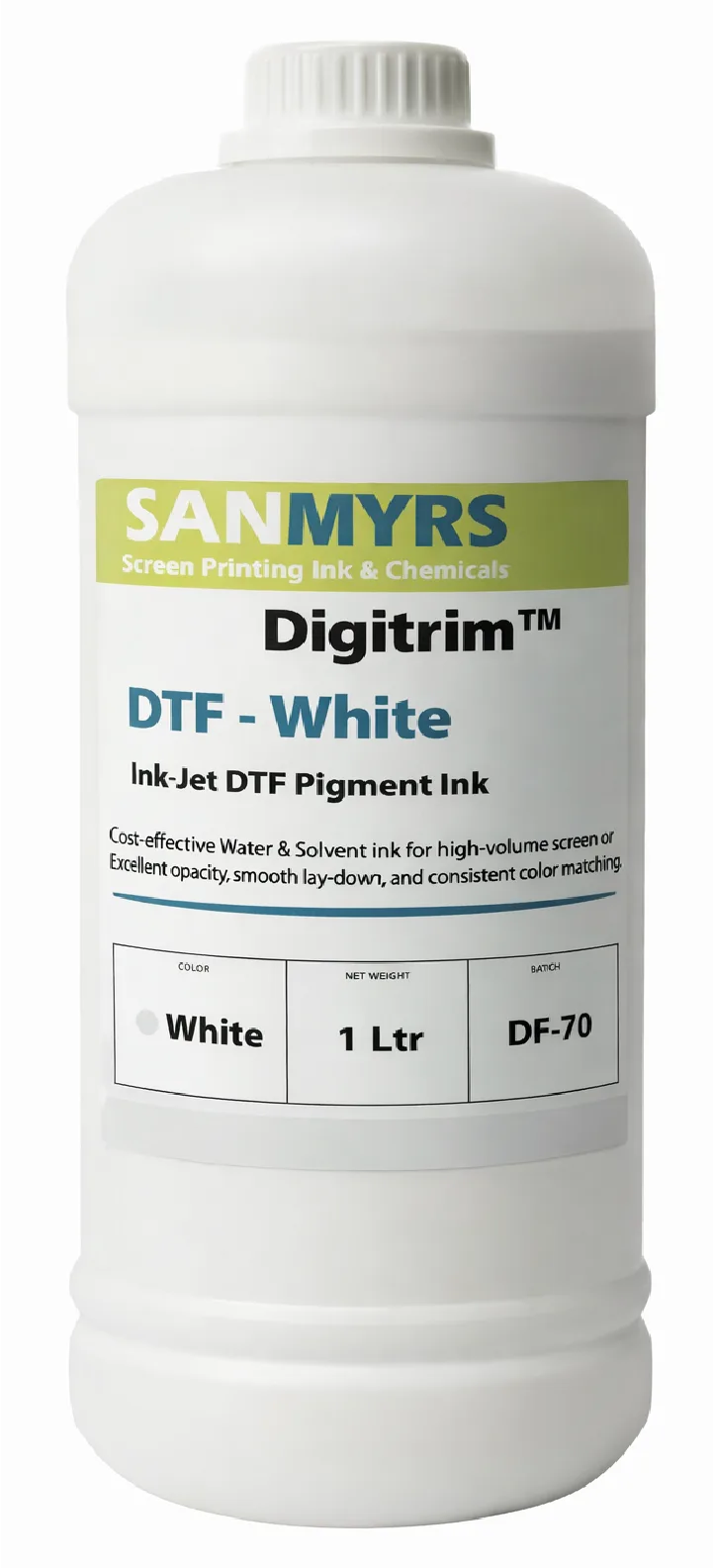 Disperse DTF Ink — White